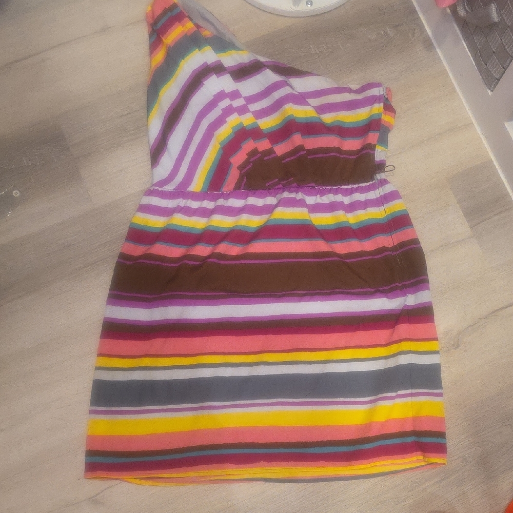 Lily Rose Multicolor One Shoulder Dress